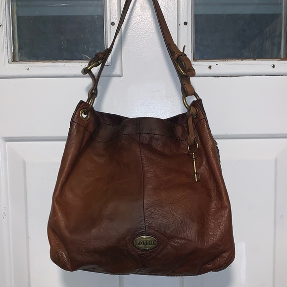 Fossil Bags Fossil Leather Hobo Shoulder Bag Poshmark